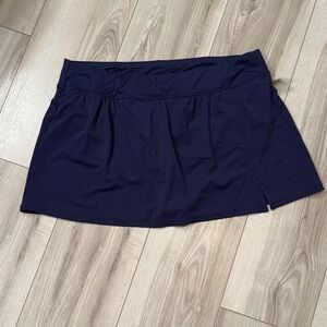 New Croft & Barrow Navy Swim Skirt - 1X